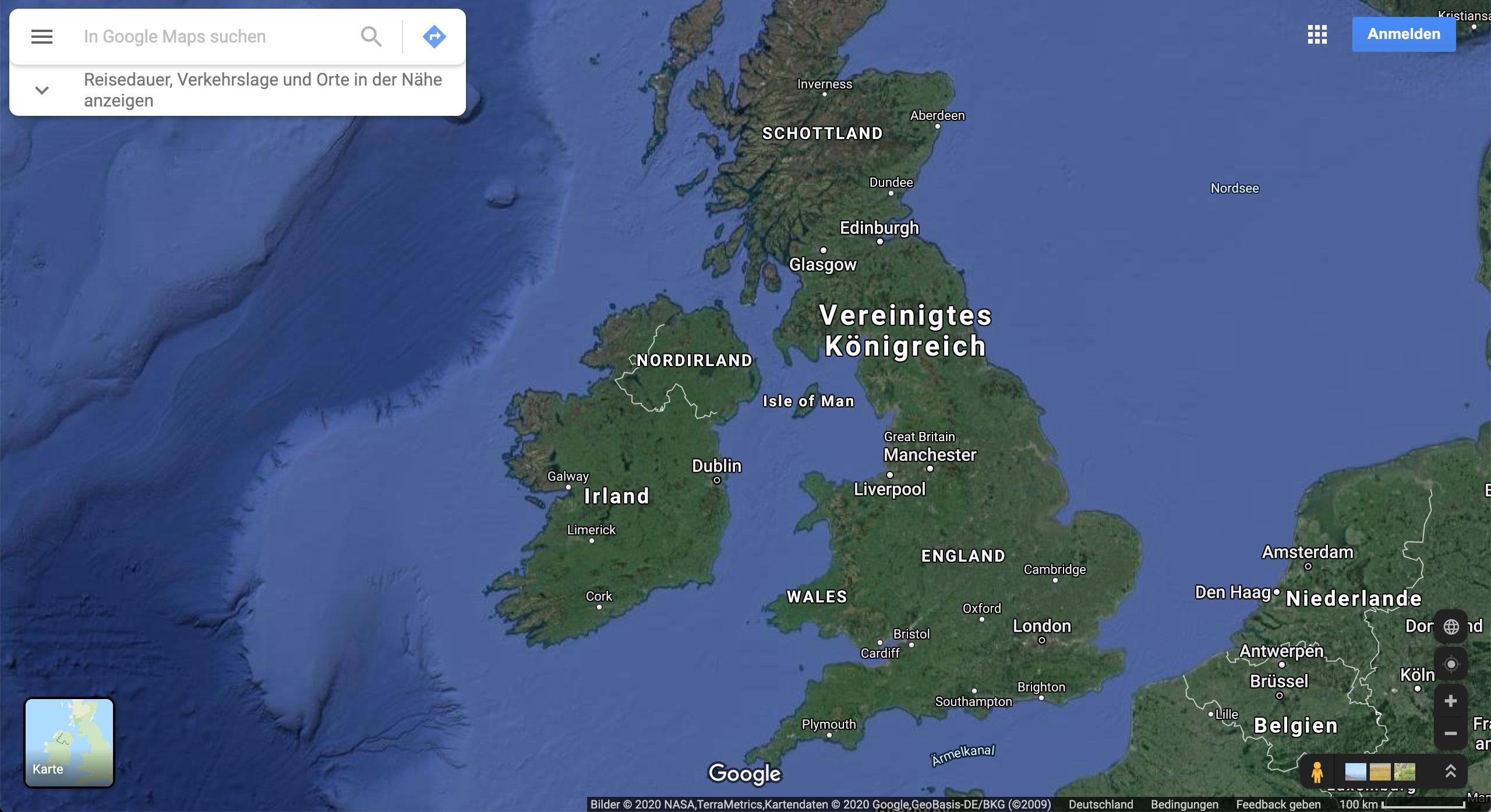 Karte UK